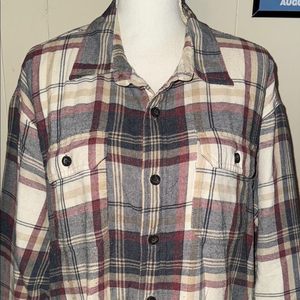 Wrangler Plaid Shirt Jacket XL - Picture 3 of 10